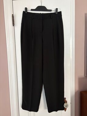 Elegant Black High-Waist Trousers